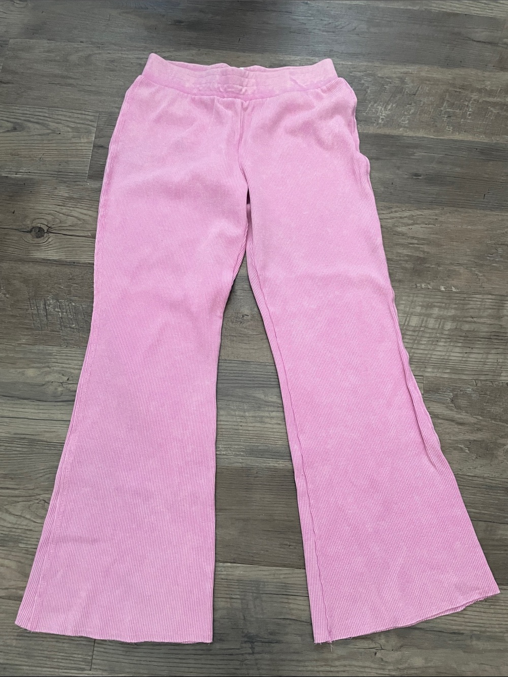 Sunnyside by Sundry Pink Flared cotton pants